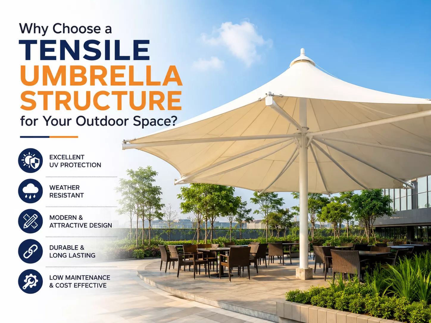 Why Choose a Tensile Umbrella Structure for Your Outdoor Space?