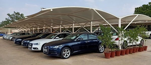 Banner - Tensile Car Parking Shed Manufacturer & Supplier in Almora