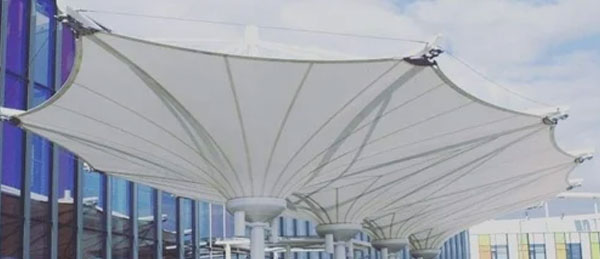 Tensile Umbrella Structure Bhind 
